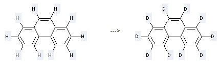 Phenanthrene-1,2,3,4,5,6,7,8,9,10-d10 can be prepared by phenanthrene at the temperature of 250 °C